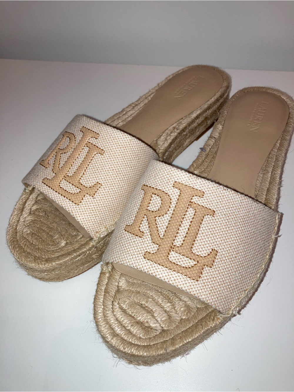 Brand New Lauren Ralph Lauren Espadrilles Slides